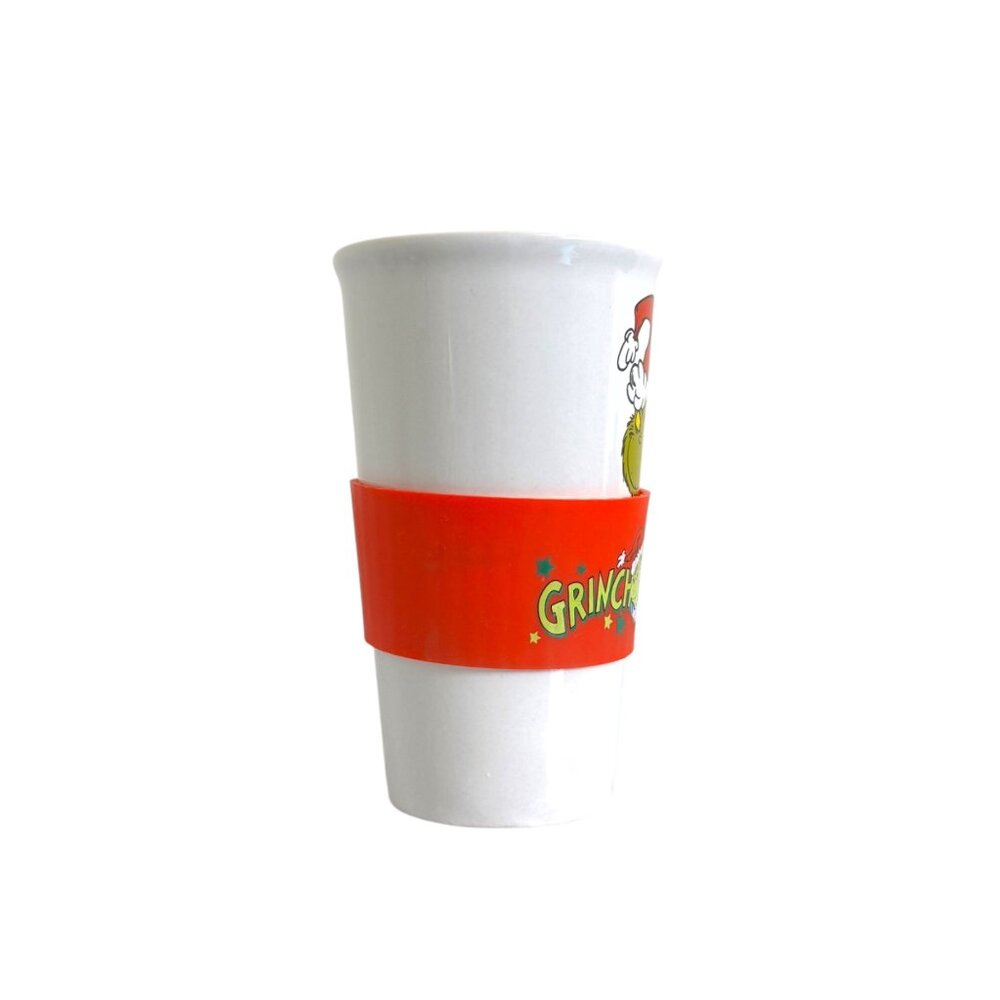 The Grinch Ceramic Coffee Travel mug with silicone sleeve No Lid, 20 oz. - Picture 3 of 9